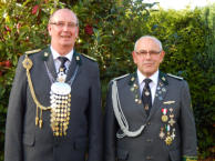 Vizekönig Heinrich Prigge (li.) und sein Adjutant Peter Hennings