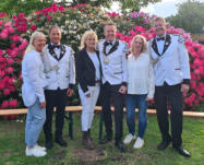 von links: Katrin Peters-Westphal und Rainer-Oliver Westphal, Dörte und Michael Mojen, Imke und Michael Peters - Foto: SV Elstorf